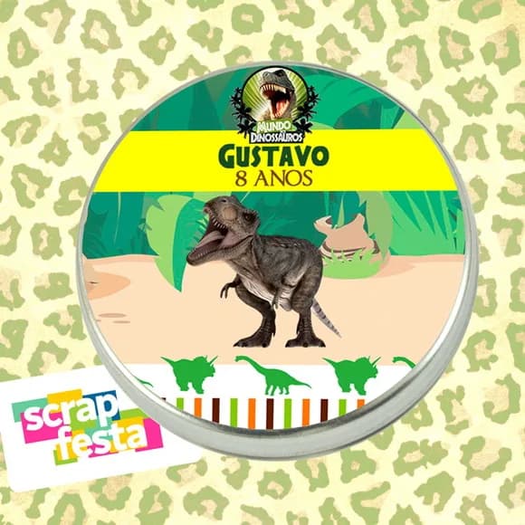 Latinhas Personalizada Festa Dinossauro