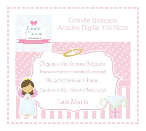 Convite Batizado - Arquivo Digital