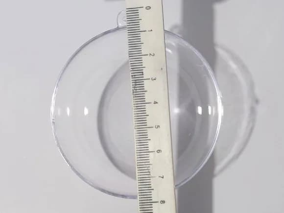 Bola Acrílica Transparente 7cm - Pacote com 10 Unidades