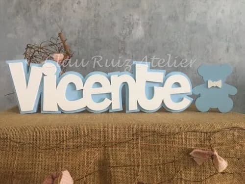 Letras Decorativas De MDF SOBREPOSIÇÃO URSO