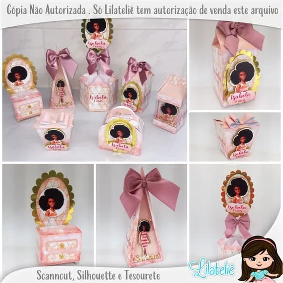 Kit 30 Lembrancinhas Barbie Afro