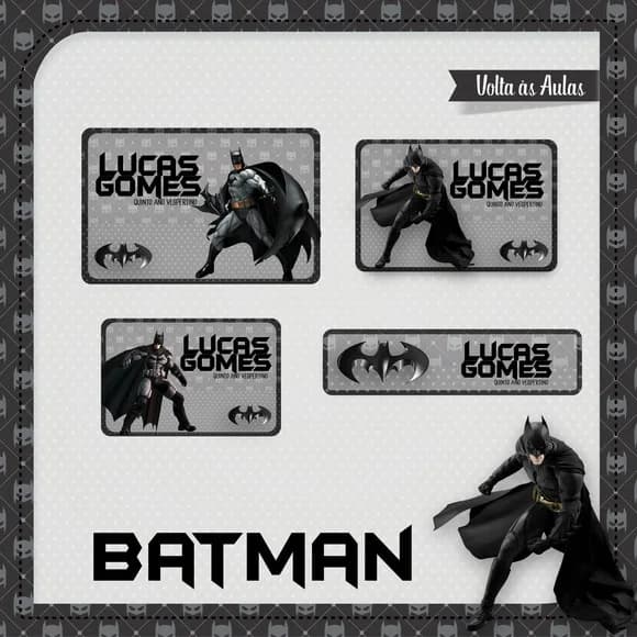 60 Etiquetas Batman