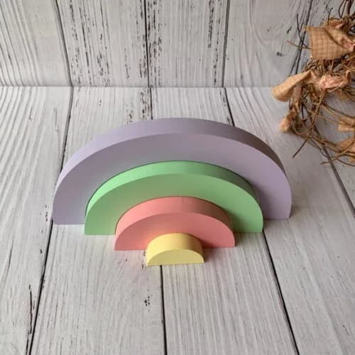 Arco Íris de Mesa 4 Faixas Decoração Bebê