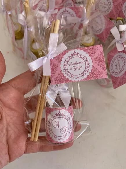Lembrancinha Casamento Aromatizador Arabesco Rose