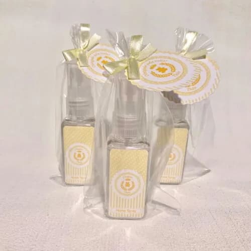 Lembrancinha Maternidade Home Spray Urso Rei Amarelo