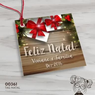 Tag Quadrada Natal - 00361