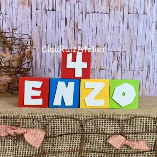 Super Mário Bros Cubos 6x6cm Decoração de Festa Infantil