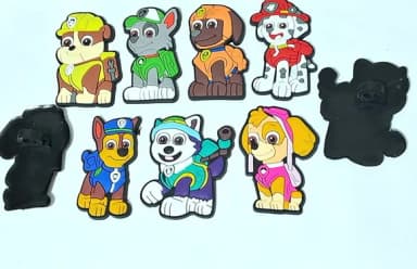 Ponteira P/lápis Patrulha Canina 5cm Pcts com 7 Unidades