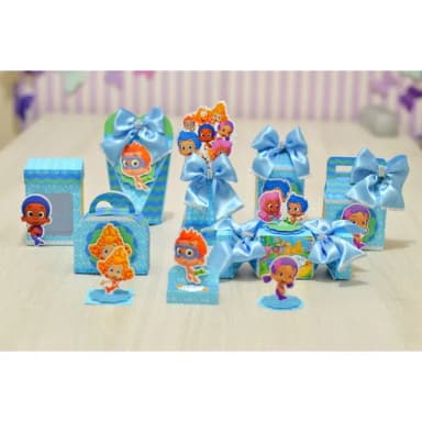 Kit 60 Lembrancinhas Bubble Menino