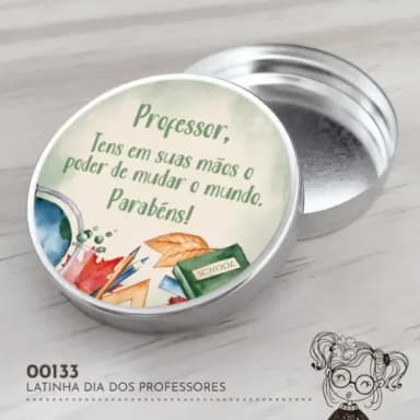 Latinha Adesivada Dia dos Professores - 00133