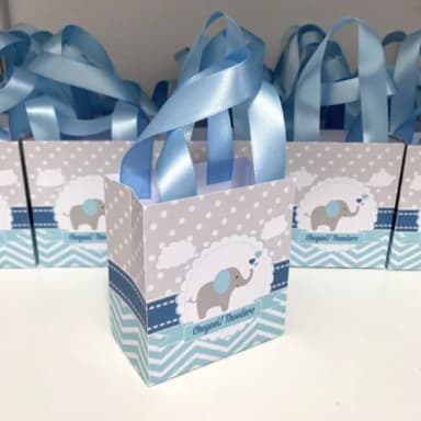 Sacolinha personalizada Aniversário Elefantinho