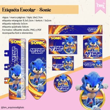60 Etiquetas Sonic