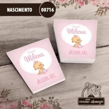 Adesivo Bisnaga Álcool Gel - Nascimento 00716