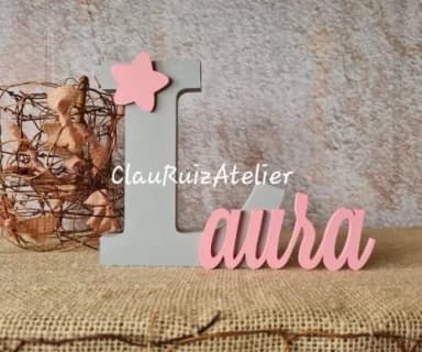 Letras de MDF -Nomes 18CM ESTRELA