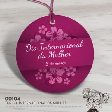 Tag Redonda Dia Internacional da Mulher - 00104