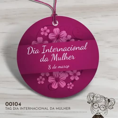 Tag Redonda Dia Internacional da Mulher - 00104