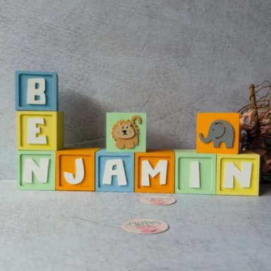 Safari Cubos 6x6cm - Decoração Bebè