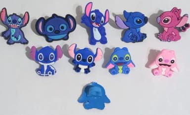 Ponteira para Lápis Stitch Emborrachados - 10 Peças