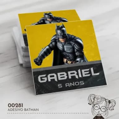 Adesivo Quadrado Batman - 00281