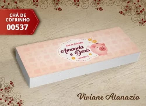 Rótulo Potinho Chá de Cofrinho - 00537