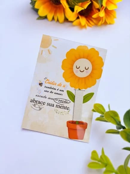 Card com Mini Lixa Setembro Amarelo