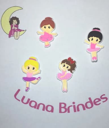 Aplique Bailarinas Emborrachada Pct C/8 Unidades