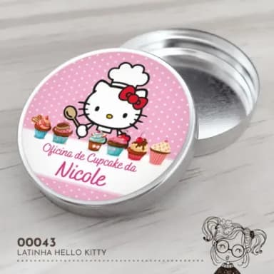 Latinha Adesivada Hello Kitty - 00043