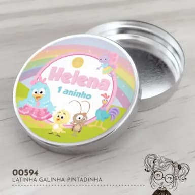Latinha Adesivada Galinha Pintadinha - 00594