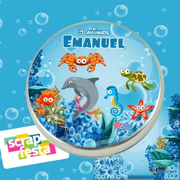 Latinhas Personalizadas Fundo do Mar