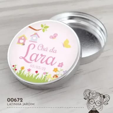 Latinha Adesivada Jardim - 00672