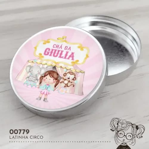 Latinha Adesivada Circo - 00779