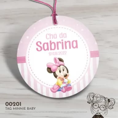 Tag Redonda Minnie Baby - 00201