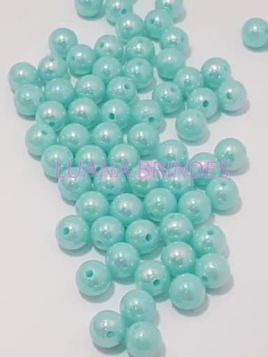 Pérola ABS Irisada Tiffany - 10mm - pct c/100 unidades