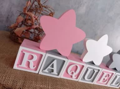 CANDY COLORS - Cubos 6x6cm + TRIO DE ESTRELAS
