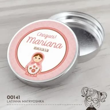 Latinha Adesivada Matryoshka - 00141