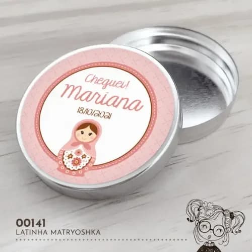 Latinha Adesivada Matryoshka - 00141