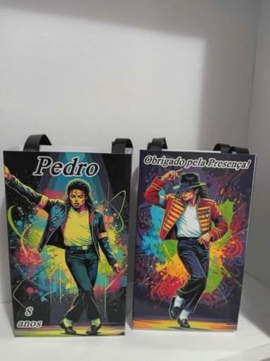 Sacolinhas Personalizadas Michael Jackson para Lembrancinhas