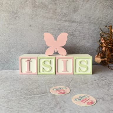 Cubos 6x6cm Pastel Ts + Trio de Coração