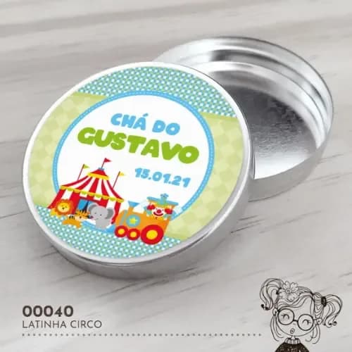 Latinha Adesivada Circo - 00040