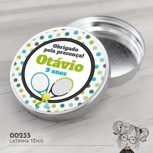 Latinha Adesivada Tênis - 00235