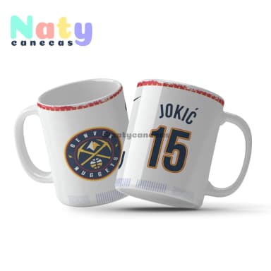 Caneca NBA Denver Personalize com Nome e Número