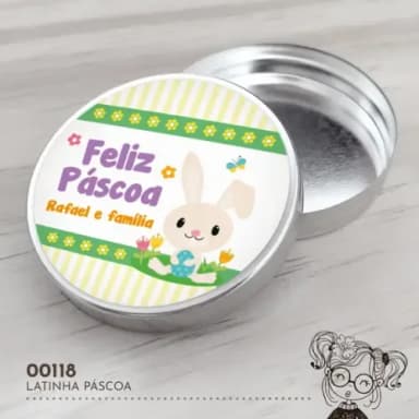 Latinha Adesivada Páscoa - 00118