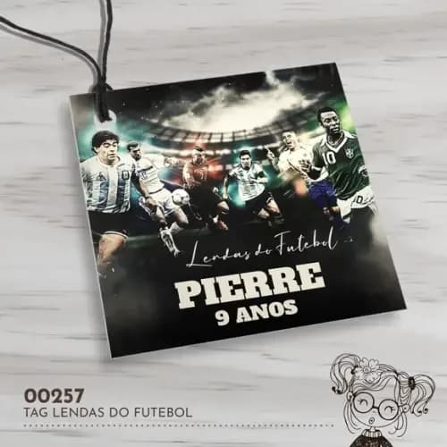 Tag Quadrada Lendas do Futebol - 00257