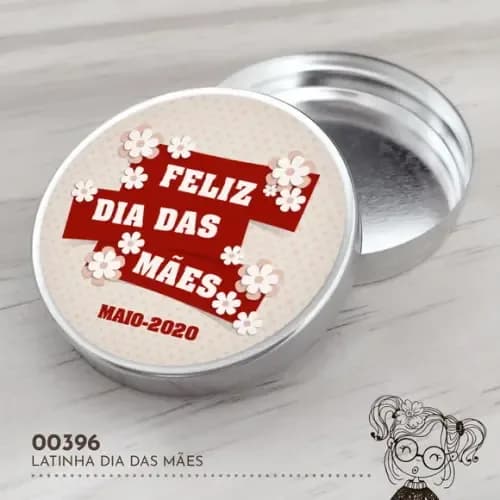 Latinha Adesivada Dia das Mães - 00396