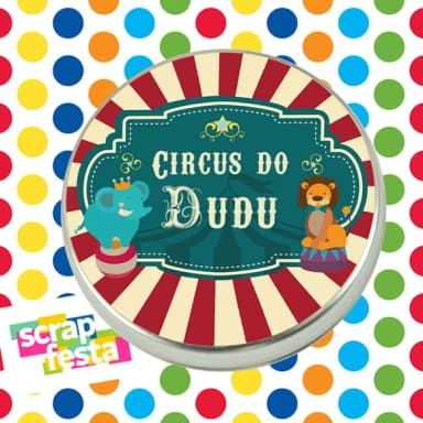 Latinhas Personalizadas Festa Circo