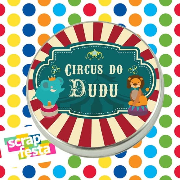 Latinhas Personalizadas Festa Circo