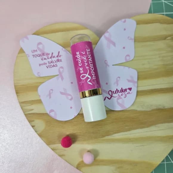 Card com Manteiga de Cacau Outubro Rosa