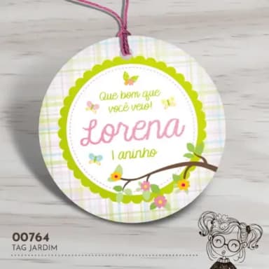 Tag Redonda Jardim - 00764
