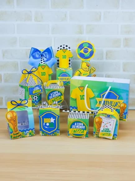 Kit 60 Lembrancinhas Copa do Mundo