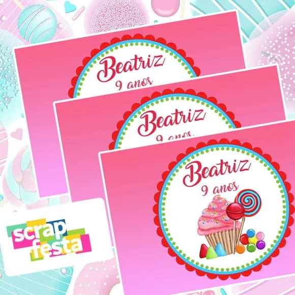 Adesivo Personalizado Retangular 12x8 Confeitaria